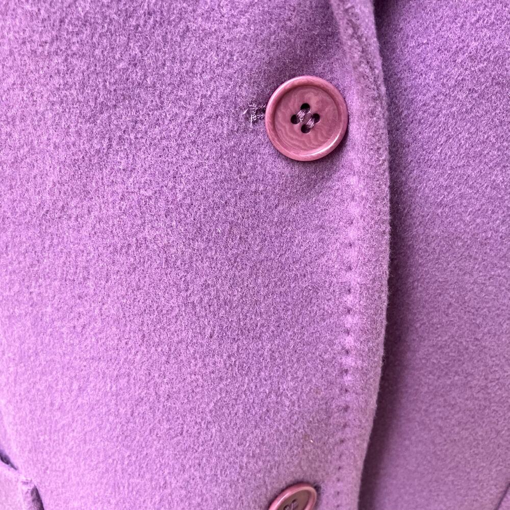 Kate Hill Blazer Jacket Sz 14 Wool Cashmere Purple Careerwear Academia Old Money - Picture 10 of 13